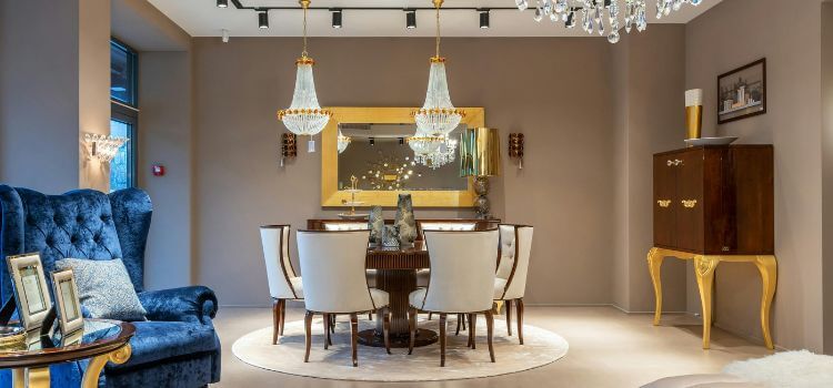 how to decorate a round dining table